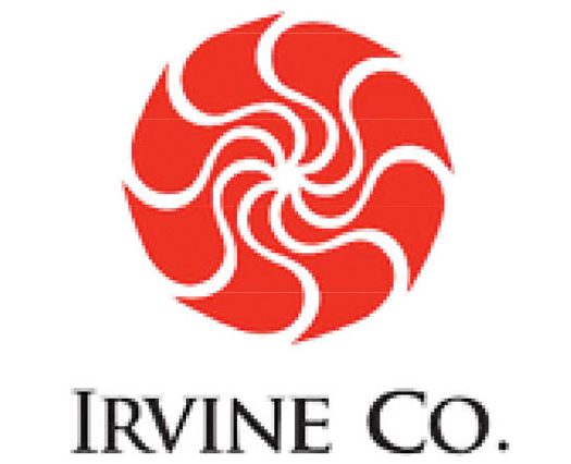 Red swirl logo with "Irvine Co." text.