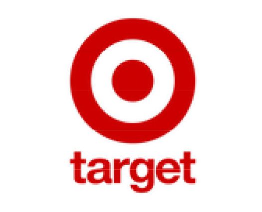 Red bullseye logo with Target text below.