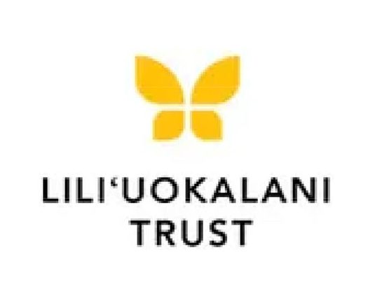 Lili'uokalani Trust logo with yellow butterfly.